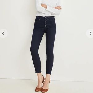 Veronica Beard Debbie Skinny Ankle Crop Jeans Indigo Size 29/8